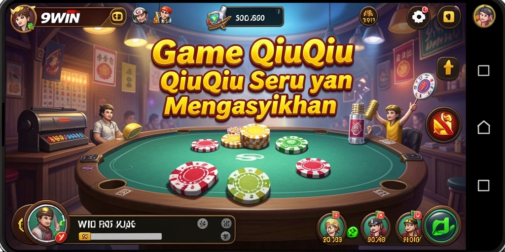Tampilan menawan dari gameplay QiuQiu 9WIN.