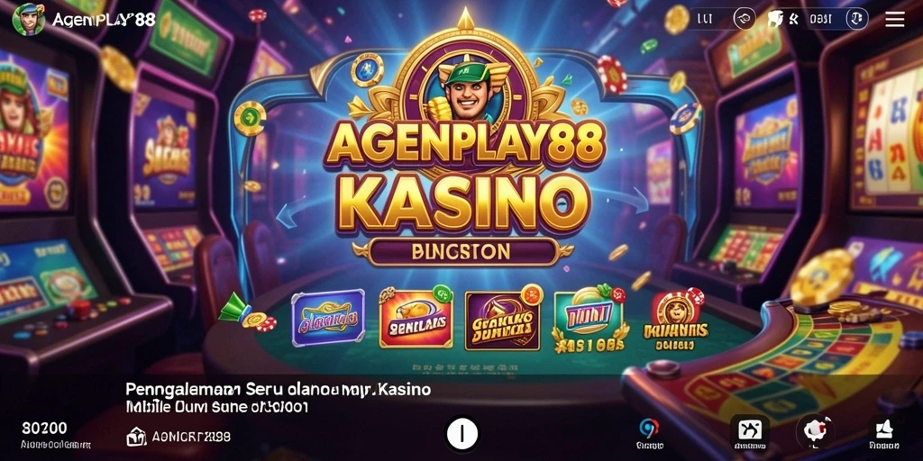 Screenshot utama AGENPLAY88 menampilkan gameplay Kasino yang mengasyikkan.