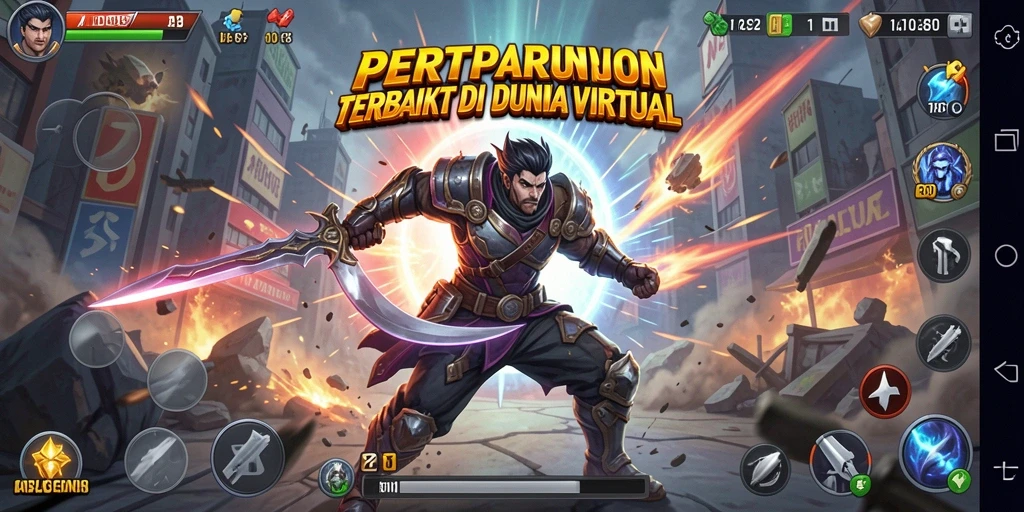 Tampilan gameplay AJO89 yang mendebarkan dan penuh aksi.