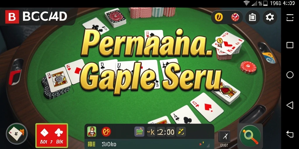 Tampilan seru gameplay Gaple di BBCA4D.