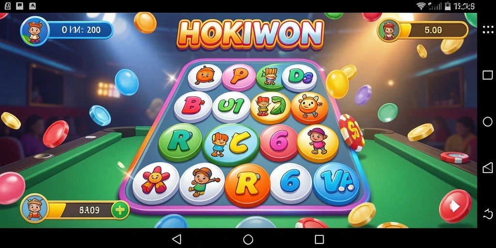 Tampilan gameplay HOKIWON yang seru dan interaktif.