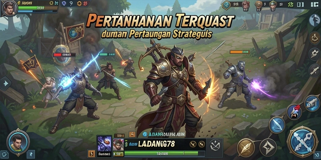 Tampilan gameplay strategis yang mendebarkan di LADANG78.