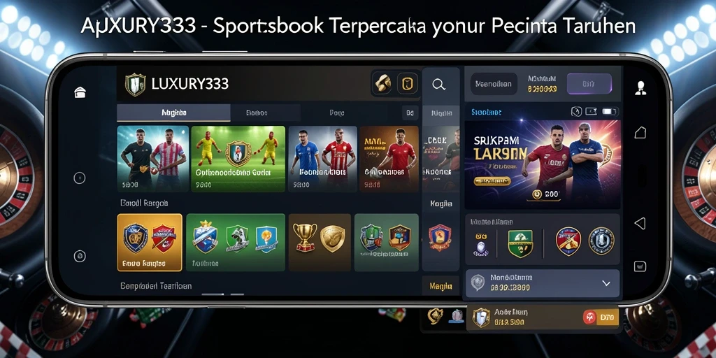 Tampilan gameplay Sportsbook yang menarik di LUXURY333.