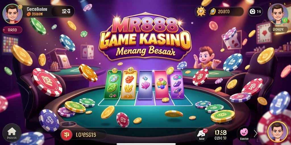 Tampilan gameplay Kasino yang menarik dan mengasyikkan di MR888.