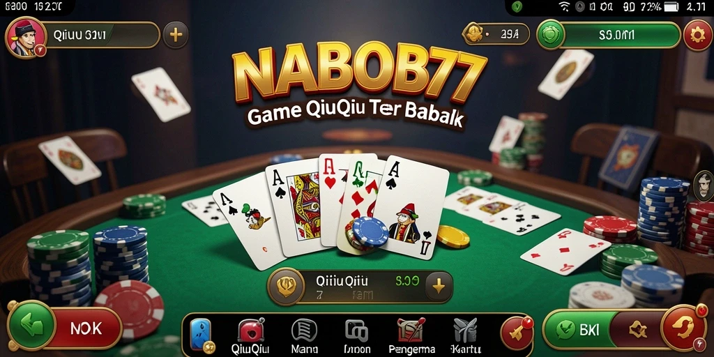 Screenshot utama menunjukkan gameplay seru dari NABOB77 QiuQiu.
