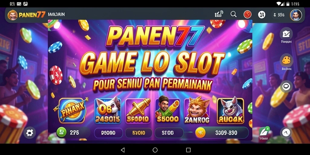 Tampilan gameplay menarik dari PANEN77 dengan berbagai mesin slot menunggu Anda.