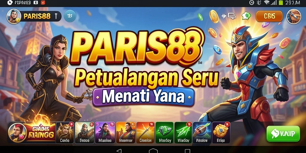 Screenshot PARIS88 menunjukkan aksi seru dalam petualangan yang menantang.