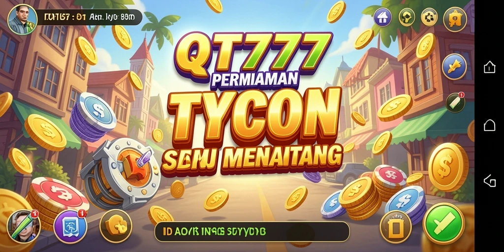 Tampilan gameplay QT777 yang menegangkan dalam membangun bisnis.