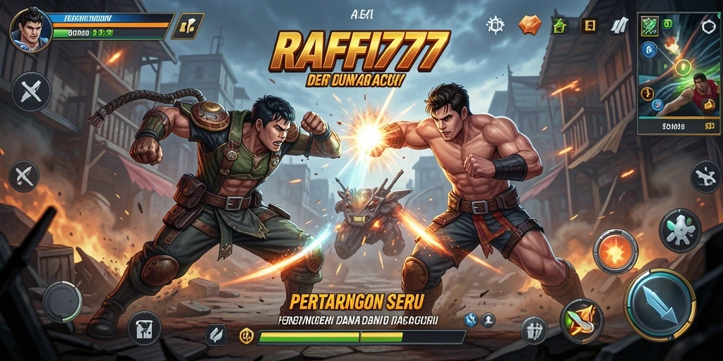 Screenshot RAFFI777 menampilkan aksi seru dalam pertarungan.
