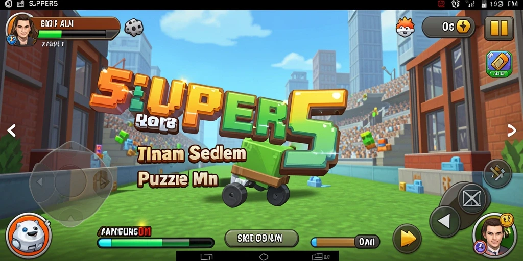 Tampilan gameplay SUPER5 yang menarik dan penuh tantangan.
